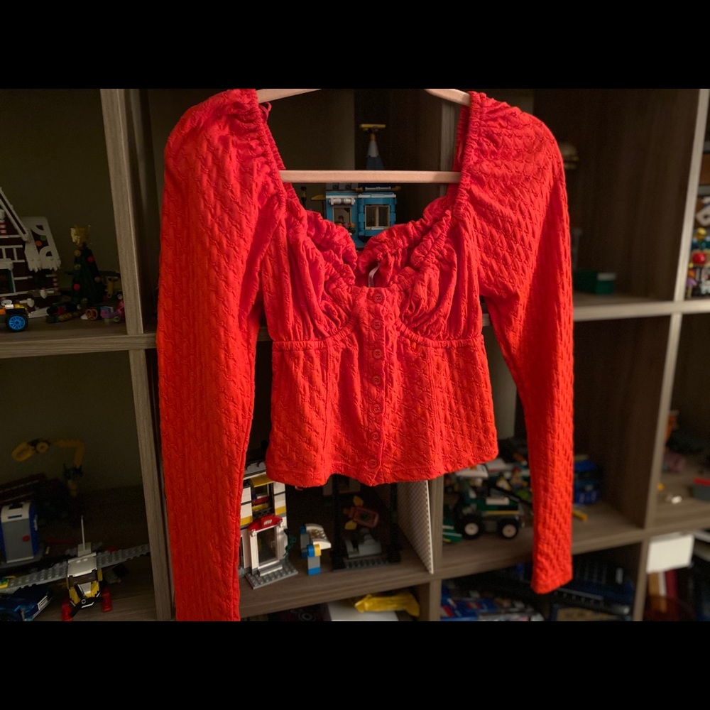 FREE PEOPLE Cropped Sweetheart Top Small NWOT